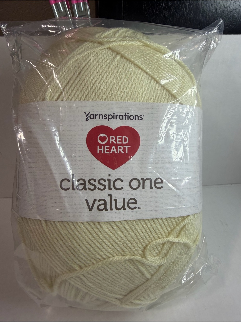 Red Heart Classic One Value Yarn - Cream